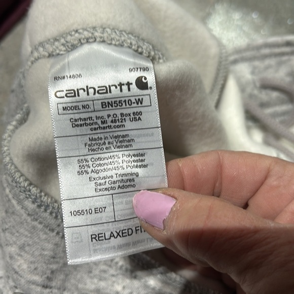 Carhartt Relaxed Fit MidRise,comfort waistband,hip pockets,back zip,fleece lined - Picture 11 of 11
